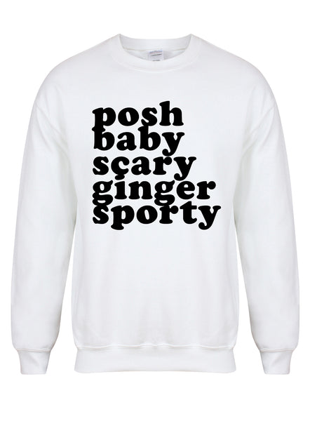Posh, Baby, Scary, Ginger, Sporty  - Unisex Fit Sweater
