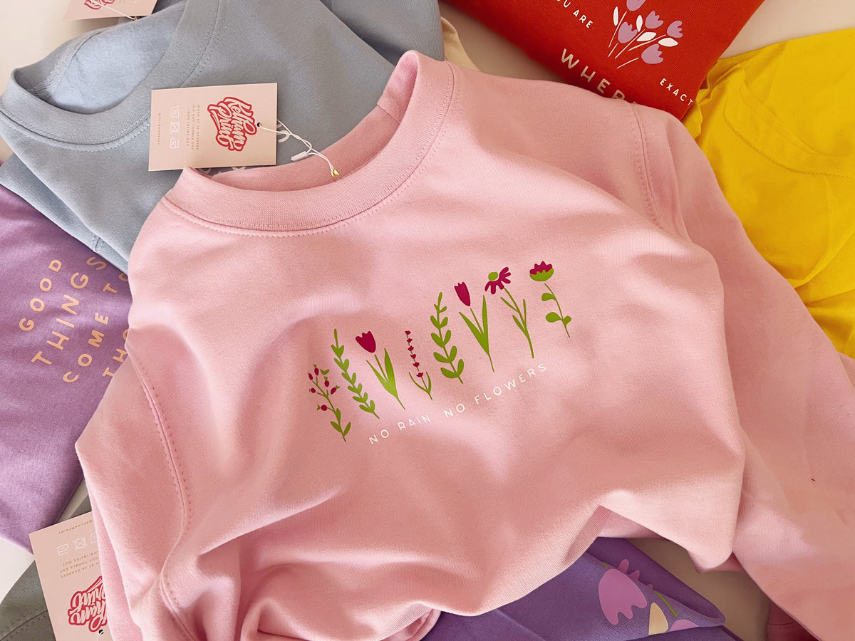 【新品】LARDINI NO RAIN NO FLOWER スウェット ラルディーニ クルーネッスウェット/コットンジャージー/NO RAIN NO