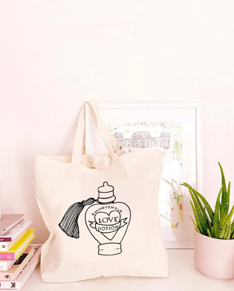 Love Potion - Large Canvas Tote Bag