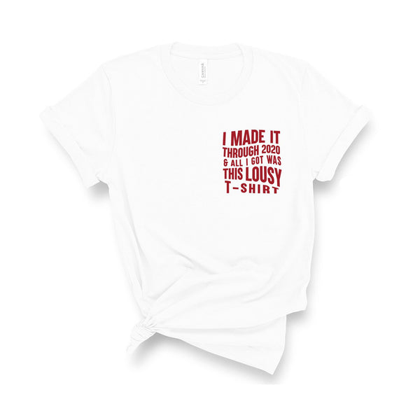 I Made It Through 2020 and All I Got Was This Lousy T-Shirt - Unisex Fit T-Shirt