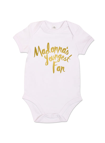Madonna's Youngest Fan - Babygrow - White