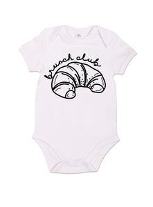 Brunch Club - Babygrow - White