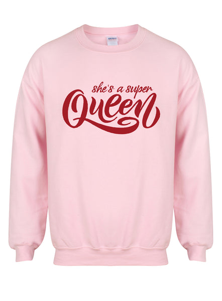 She's A Super Queen - Unisex Fit Sweater