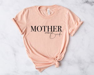 Mother of the Bride - Non Personalised - Unisex Fit T-Shirt