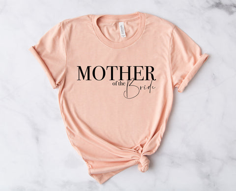 Mother of the Bride - Non Personalised - Unisex Fit T-Shirt