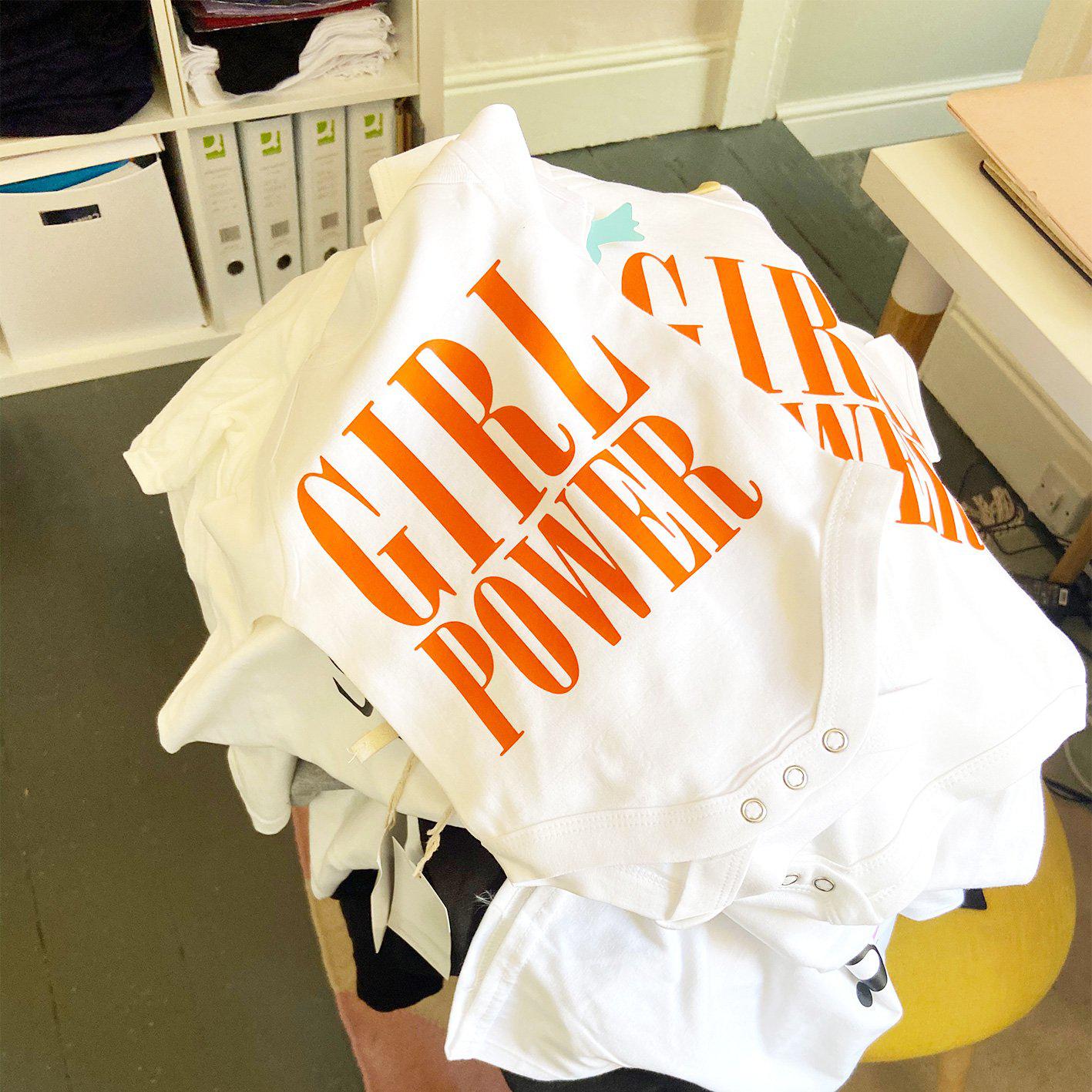Girl Power - Babygrow - White