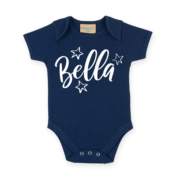 Personalised Name - Star - Babygrow