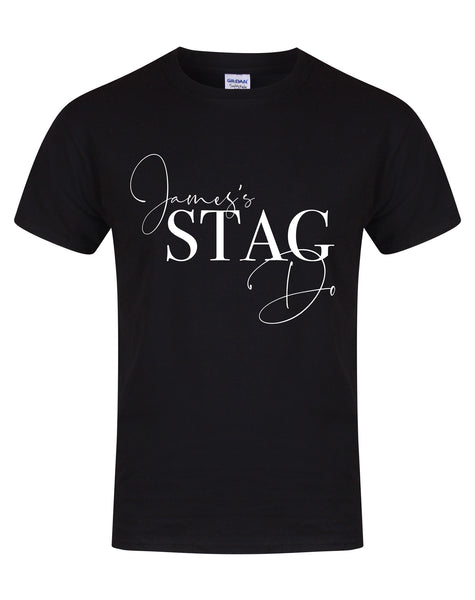 'Name' Stag Do - Semi Personalised - (Name on Front Only) - Unisex Fit T-Shirt