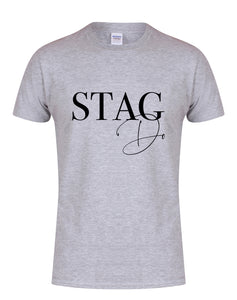 Stag Do - Semi Personalised - (Name on Back) - Unisex Fit T-Shirt