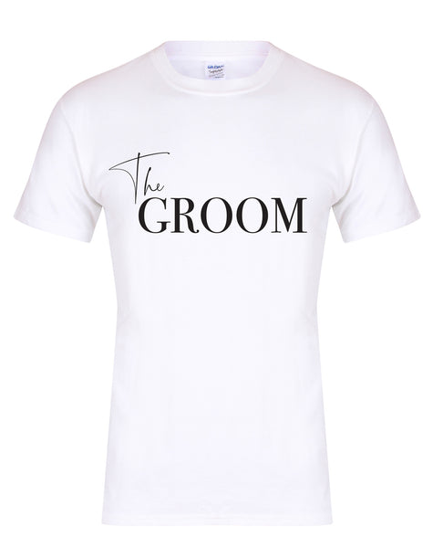 The Groom - Semi Personalised - (Name on Back) - Unisex Fit T-Shirt