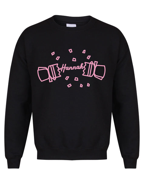 Personalised 'Name' Christmas Cracker - Unisex Fit Sweater