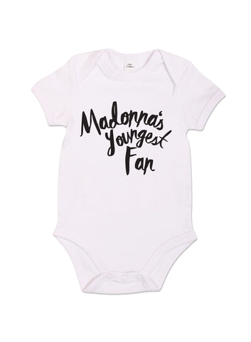 Madonna's Youngest Fan - Babygrow - White