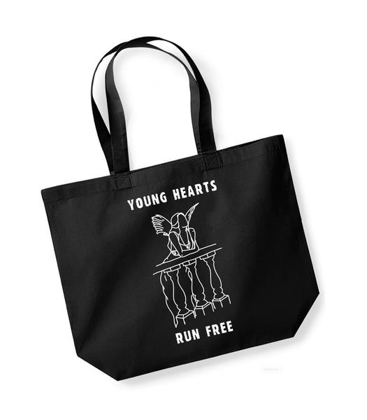 Young Hearts Run Free - Large Canvas Tote Bag