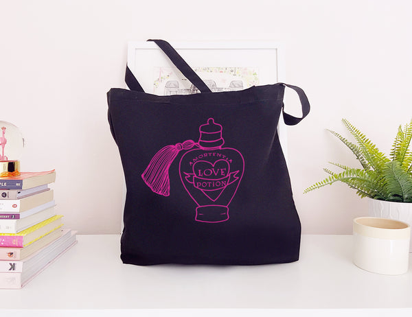 Love Potion - Large Canvas Tote Bag