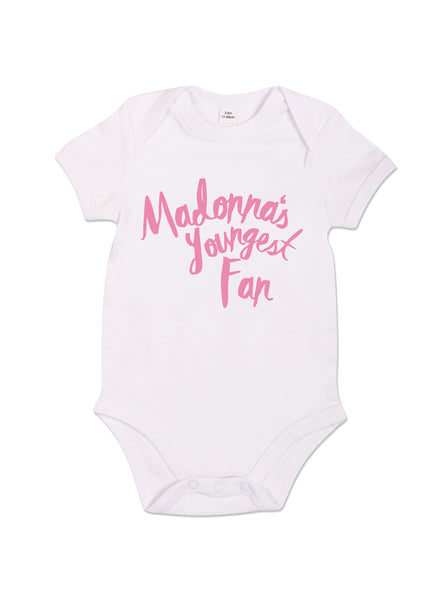 Madonna's Youngest Fan - Babygrow - White