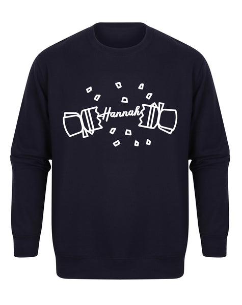 Personalised 'Name' Christmas Cracker - Unisex Fit Sweater