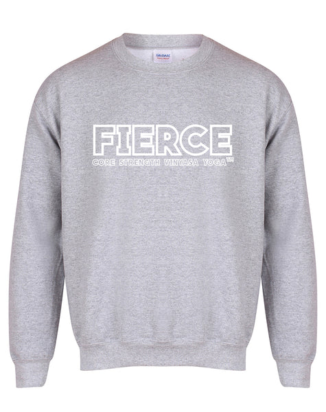 FIERCE- Block - Core Strength Vinyasa Yoga - Unisex Fit Sweater