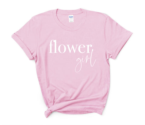 Flower Girl - Kids Sizes - Non Personalised - Unisex Fit T-Shirt