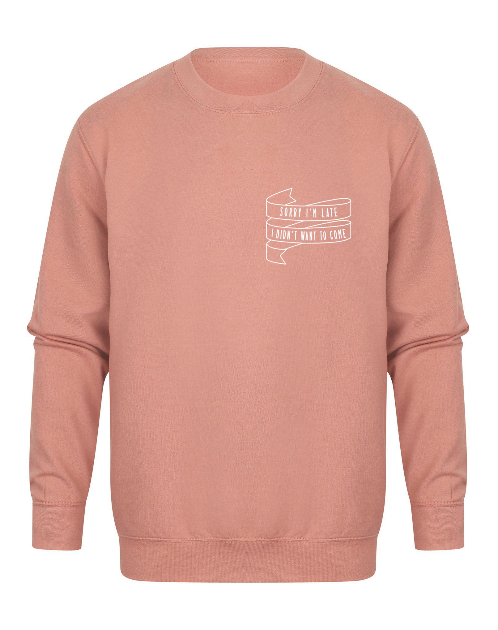 Sorry I'm Late I Didn't Want To Come - Unisex Fit Sweater