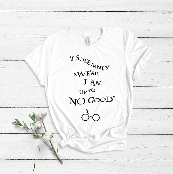 I Solemnly Swear I Am Upto No Good - White - Unisex T-Shirt