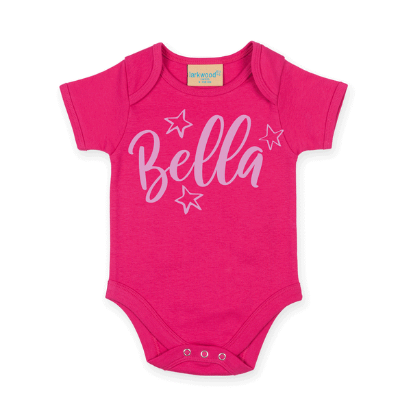 Personalised Name - Star - Babygrow