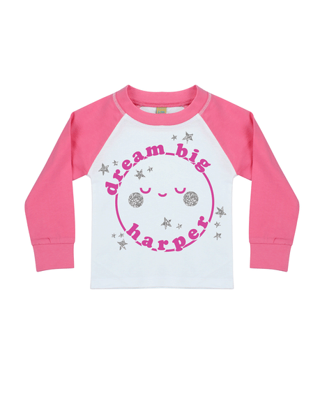 Dream Big - Personalised Name - Plain Pyjama Sets