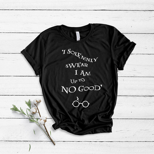 I Solemnly Swear I Am Upto No Good - White - Unisex T-Shirt