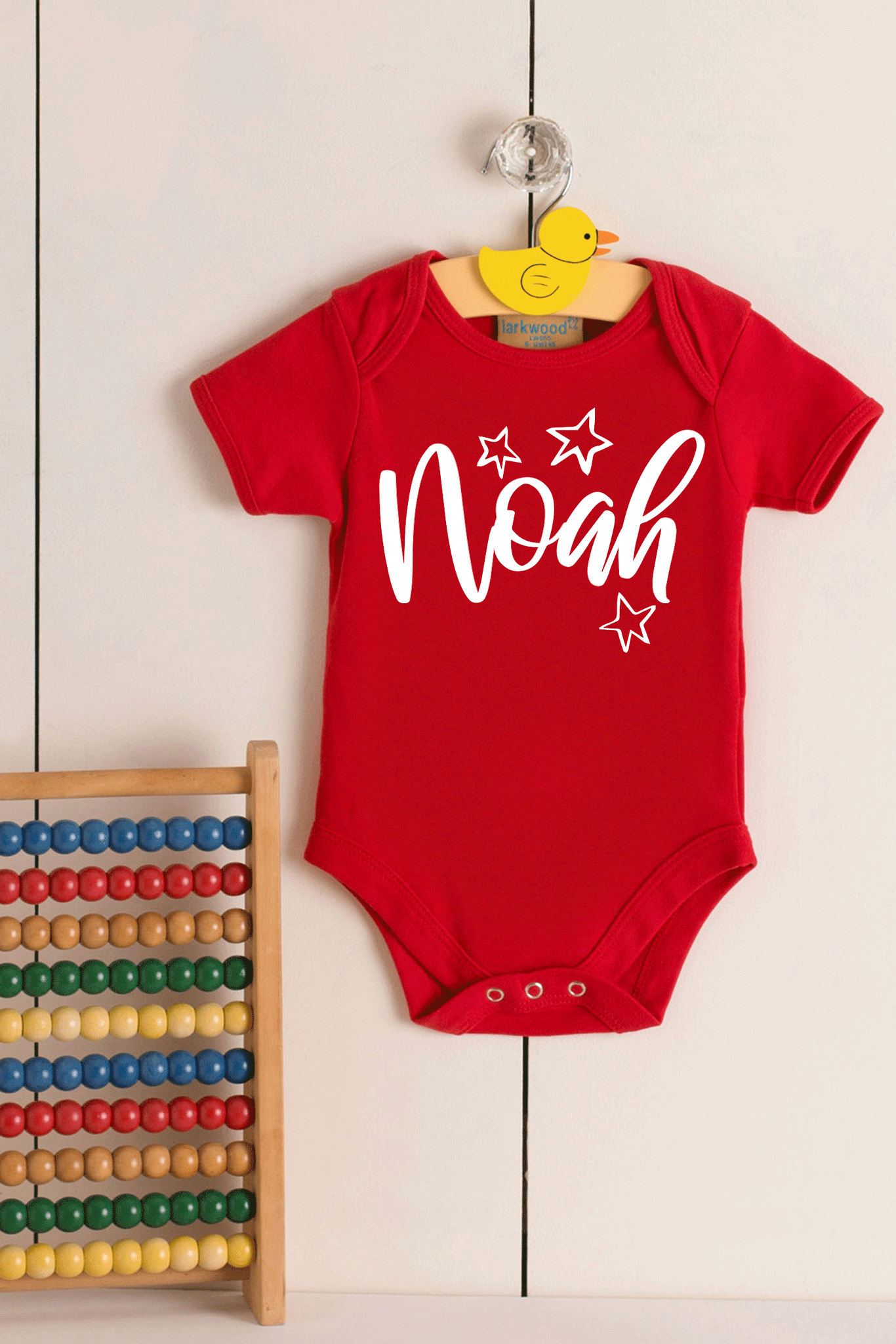 Personalised Name - Star - Babygrow