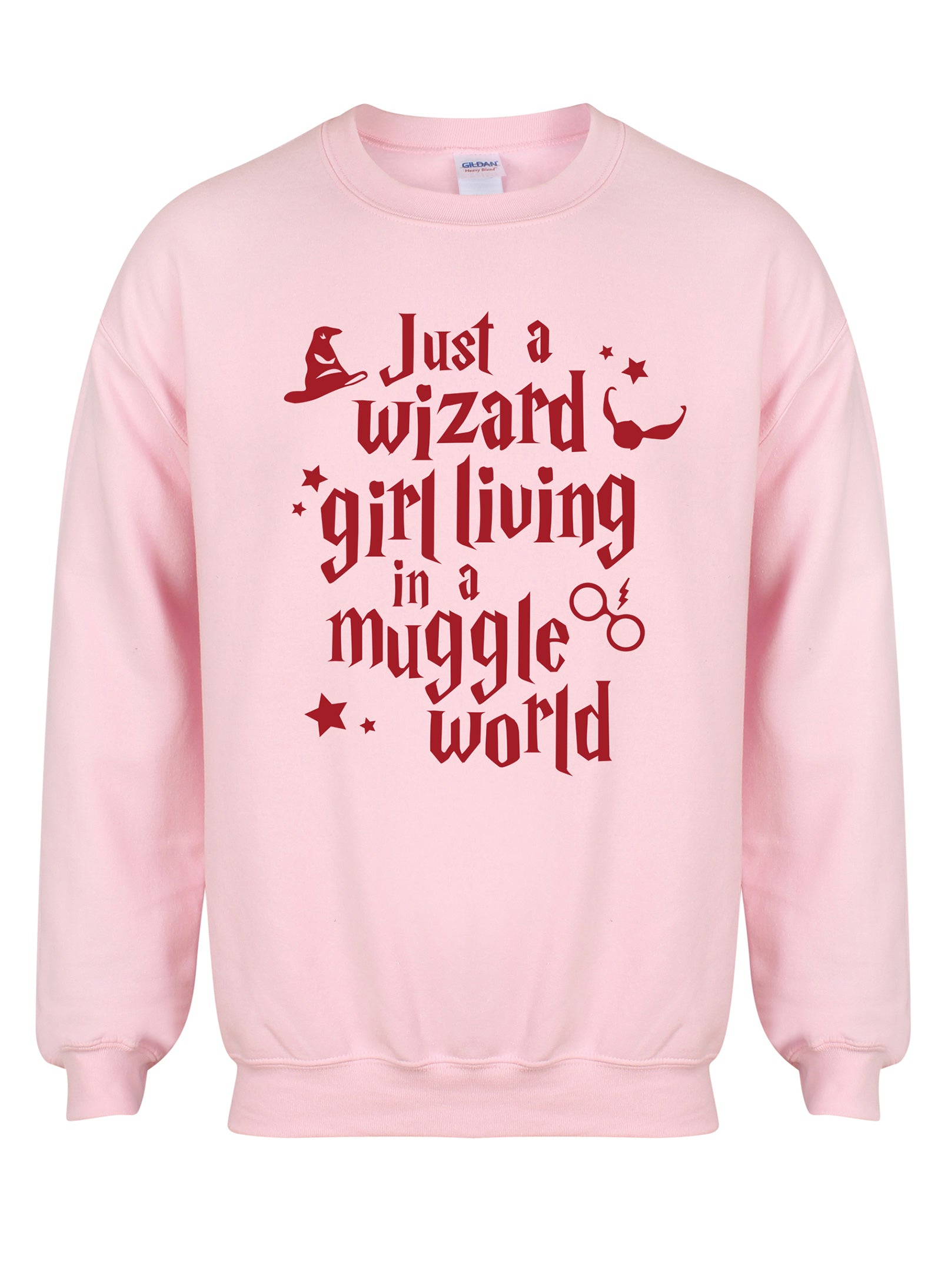 Just a Wizard Girl Living In a Muggle World Unisex Fit Sweater Kelham Print