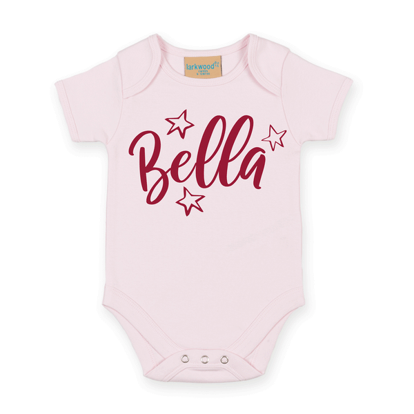 Personalised Name - Star - Babygrow