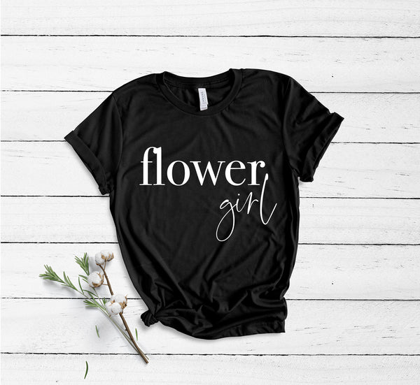 Flower Girl - Kids Sizes - Non Personalised - Unisex Fit T-Shirt
