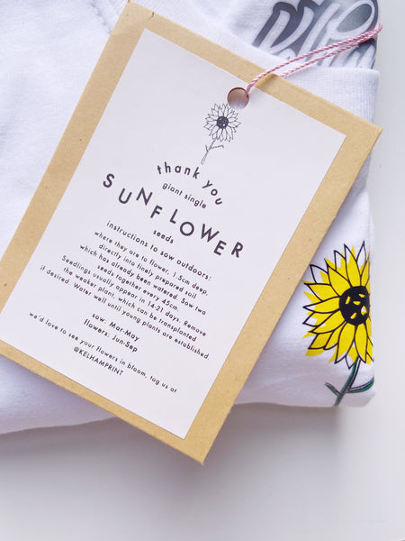 Sunflower with free Sunflower Seeds - Unisex Fit Sweater