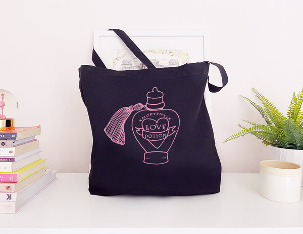 Love Potion - Large Canvas Tote Bag