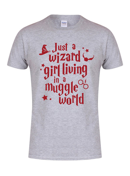 Just a Wizard Girl Living In A Muggle World - Unisex Fit T-Shirt