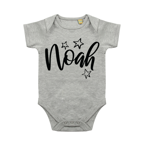 Personalised Name - Star - Babygrow