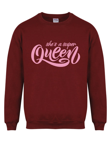 She's A Super Queen - Unisex Fit Sweater