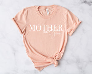 Mother of the Groom - Semi Personalised - (Name on Back) - Unisex Fit T-Shirt