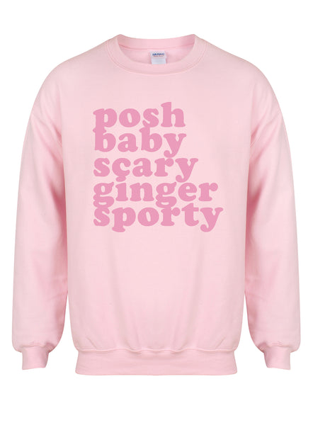 Posh, Baby, Scary, Ginger, Sporty  - Unisex Fit Sweater