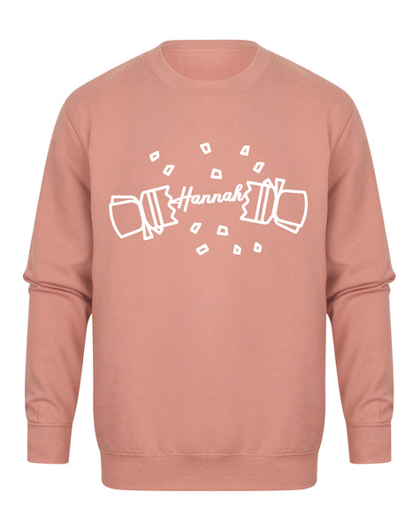 Personalised 'Name' Christmas Cracker - Unisex Fit Sweater