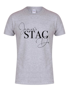 'Name' Stag Do - Semi Personalised - (Name on Front Only) - Unisex Fit T-Shirt