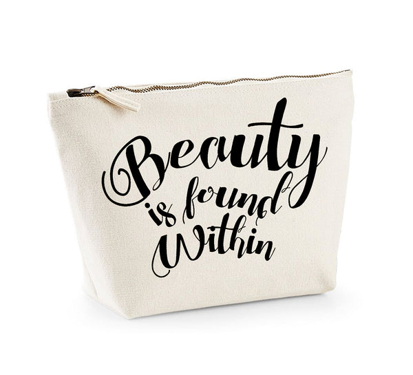 Beauty is Found Within - Make Up/Cosmetics Bag