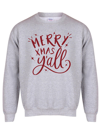 Merry Xmas Y'all - Unisex Fit Sweater