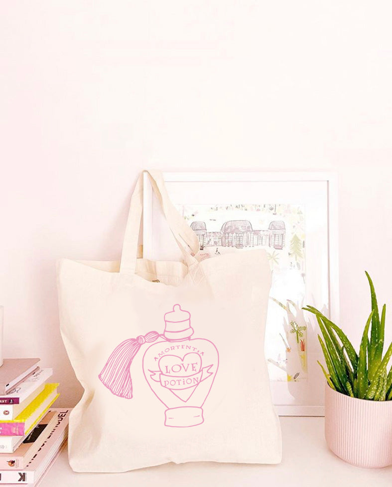 Love Potion - Large Canvas Tote Bag