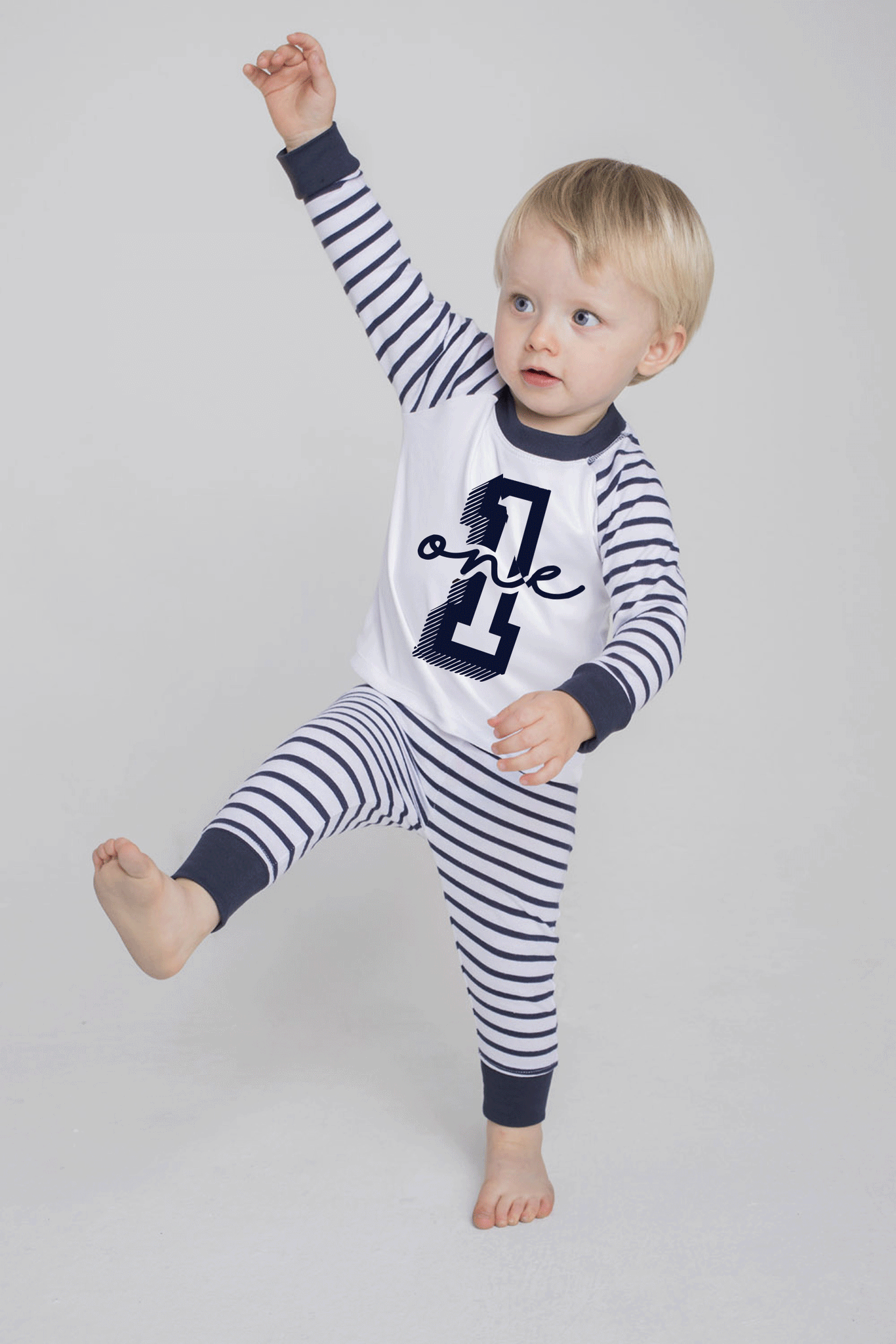 Personalised Birthday - Stripe Pyjama Sets