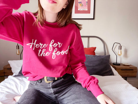 Here For The Food! - Unisex Fit Sweater