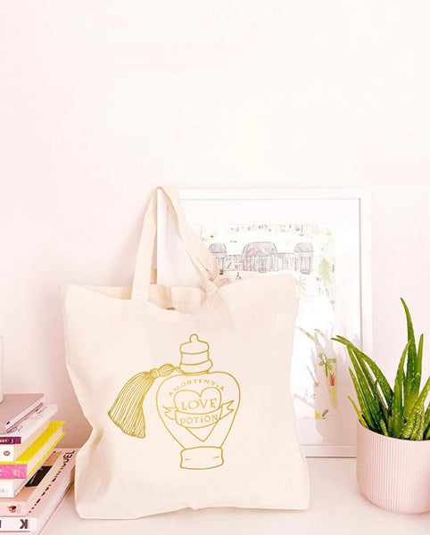 Love Potion - Large Canvas Tote Bag