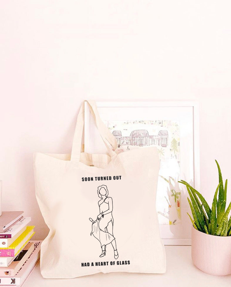 Heart of Glass - Large Canvas Tote Bag