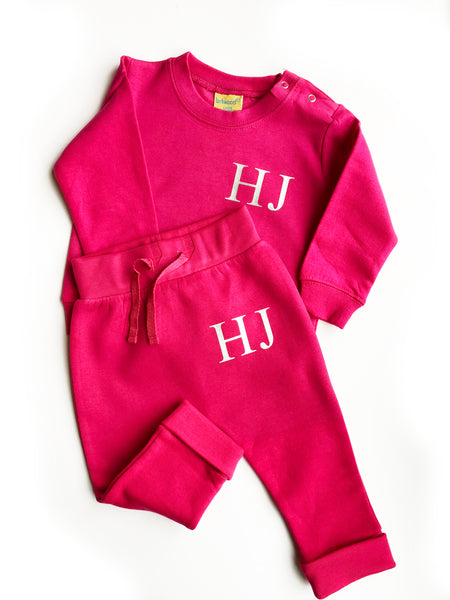 Personalised Monogram Tracksuit Set - Choice of Hoodie/Sweatshirt with Joggers