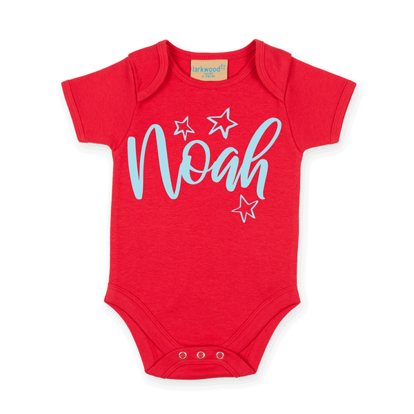 Personalised Name - Star - Babygrow