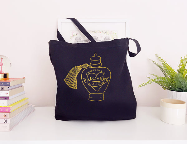 Love Potion - Large Canvas Tote Bag
